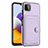 Soft Luxury Leather Snap On Case Cover YB5 for Samsung Galaxy A22 5G Purple