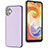 Soft Luxury Leather Snap On Case Cover YB6 for Samsung Galaxy A04E Purple
