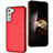 Soft Luxury Leather Snap On Case Cover YB6 for Samsung Galaxy S24 5G Red