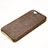 Soft Luxury Leather Snap On Case for Apple iPhone 5S Brown