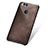 Soft Luxury Leather Snap On Case for Huawei Honor 7X Brown