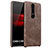 Soft Luxury Leather Snap On Case for Huawei Mate RS Brown