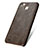 Soft Luxury Leather Snap On Case for Huawei P8 Lite Smart Brown