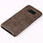 Soft Luxury Leather Snap On Case for Samsung Galaxy S8 Brown