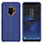 Soft Luxury Leather Snap On Case for Samsung Galaxy S9 Blue