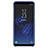 Soft Luxury Leather Snap On Case for Samsung Galaxy S9 Blue