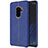 Soft Luxury Leather Snap On Case for Samsung Galaxy S9 Plus Blue