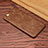 Soft Luxury Leather Snap On Case L01 for Apple iPhone 6 Plus Brown