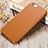 Soft Luxury Leather Snap On Case L02 for Apple iPhone 6S Brown