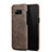 Soft Luxury Leather Snap On Case L02 for Samsung Galaxy S8 Plus Brown