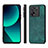 Soft Silicone Gel Leather Snap On Case Cover AD1 for Xiaomi Mi 13T 5G Green