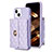 Soft Silicone Gel Leather Snap On Case Cover BF1 for Apple iPhone 15 Clove Purple