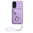 Soft Silicone Gel Leather Snap On Case Cover BF1 for Oppo A78 4G Purple