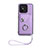 Soft Silicone Gel Leather Snap On Case Cover BF1 for Xiaomi Poco C55 Purple