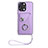 Soft Silicone Gel Leather Snap On Case Cover BF1 for Xiaomi Poco M6 Pro 5G Purple