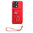 Soft Silicone Gel Leather Snap On Case Cover BF1 for Xiaomi Poco M6 Pro 5G Red