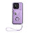 Soft Silicone Gel Leather Snap On Case Cover BF1 for Xiaomi Redmi 11A 4G Purple