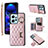 Soft Silicone Gel Leather Snap On Case Cover BF1 for Xiaomi Redmi Note 12 4G Rose Gold