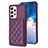 Soft Silicone Gel Leather Snap On Case Cover BF2 for Samsung Galaxy A53 5G Purple