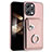 Soft Silicone Gel Leather Snap On Case Cover BF2 for Xiaomi Redmi 12 4G Rose Gold