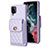 Soft Silicone Gel Leather Snap On Case Cover BF4 for Samsung Galaxy A12 5G Clove Purple