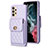 Soft Silicone Gel Leather Snap On Case Cover BF4 for Samsung Galaxy A13 4G Clove Purple