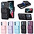 Soft Silicone Gel Leather Snap On Case Cover BF4 for Samsung Galaxy A54 5G