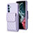 Soft Silicone Gel Leather Snap On Case Cover BF4 for Samsung Galaxy A54 5G Clove Purple