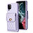 Soft Silicone Gel Leather Snap On Case Cover BF4 for Samsung Galaxy F12 Clove Purple