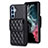 Soft Silicone Gel Leather Snap On Case Cover BF4 for Samsung Galaxy Quantum4 5G