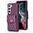 Soft Silicone Gel Leather Snap On Case Cover BF4 for Samsung Galaxy S22 5G