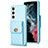 Soft Silicone Gel Leather Snap On Case Cover BF4 for Samsung Galaxy S22 5G