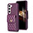 Soft Silicone Gel Leather Snap On Case Cover BF4 for Samsung Galaxy S24 5G