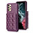 Soft Silicone Gel Leather Snap On Case Cover BF5 for Samsung Galaxy A13 4G Purple