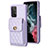 Soft Silicone Gel Leather Snap On Case Cover BF5 for Samsung Galaxy A52 4G Clove Purple