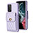 Soft Silicone Gel Leather Snap On Case Cover BF5 for Samsung Galaxy A52 5G Clove Purple