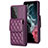 Soft Silicone Gel Leather Snap On Case Cover BF6 for Samsung Galaxy A53 5G Purple
