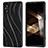 Soft Silicone Gel Leather Snap On Case Cover BH1 for Sony Xperia 5 V Black