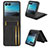 Soft Silicone Gel Leather Snap On Case Cover BY4 for Motorola Moto Razr 40 Ultra 5G Black