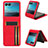 Soft Silicone Gel Leather Snap On Case Cover BY4 for Motorola Moto Razr 40 Ultra 5G Red