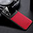 Soft Silicone Gel Leather Snap On Case Cover FL1 for Huawei Honor 60 5G Red