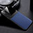 Soft Silicone Gel Leather Snap On Case Cover FL1 for Huawei P60 Blue