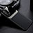 Soft Silicone Gel Leather Snap On Case Cover FL1 for Oppo A74 4G Black