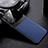 Soft Silicone Gel Leather Snap On Case Cover FL1 for Realme 9i 5G Blue