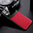 Soft Silicone Gel Leather Snap On Case Cover FL1 for Realme Narzo 50 4G Red