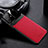 Soft Silicone Gel Leather Snap On Case Cover FL1 for Samsung Galaxy A91 Red