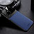 Soft Silicone Gel Leather Snap On Case Cover FL1 for Samsung Galaxy M60s Blue