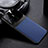 Soft Silicone Gel Leather Snap On Case Cover FL1 for Vivo T1 5G Blue