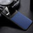 Soft Silicone Gel Leather Snap On Case Cover FL1 for Vivo V20 Blue