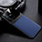 Soft Silicone Gel Leather Snap On Case Cover FL1 for Vivo V23 5G Blue